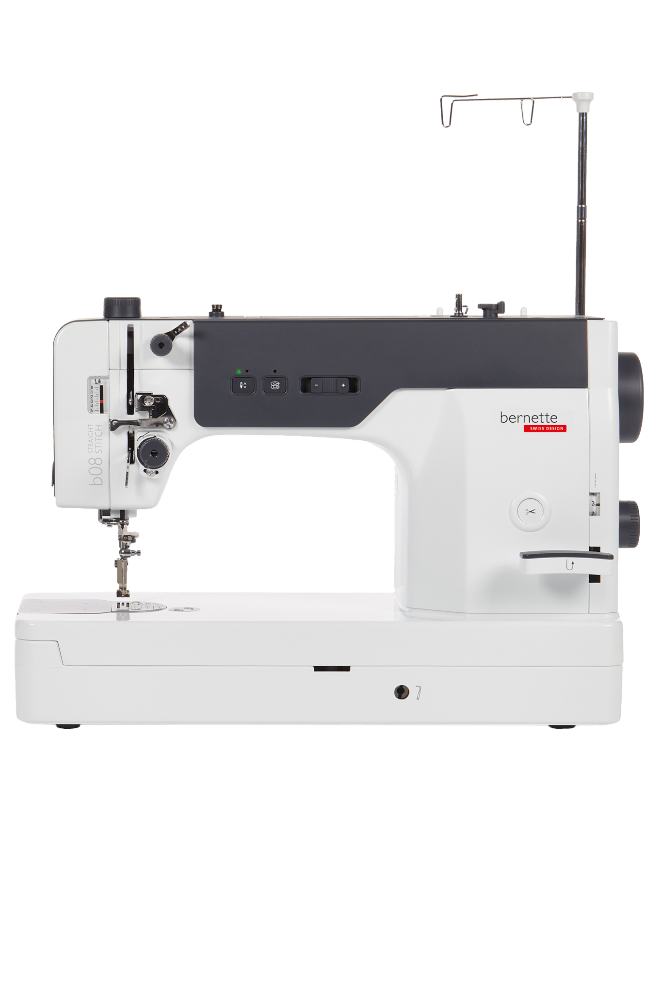 bernette b08 Straight Stitch high-speed sewing machine isolated in front view