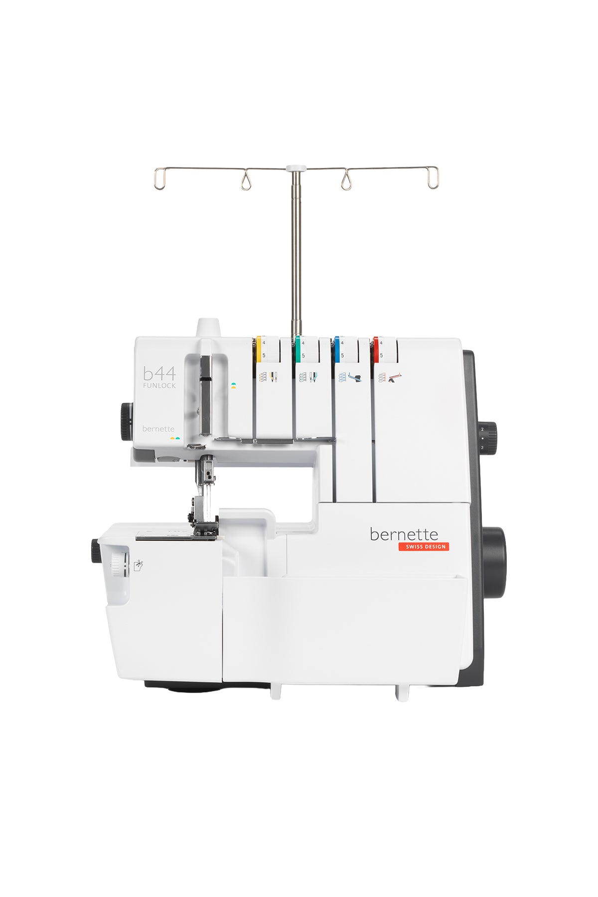 bernette b44 FUNLOCK Overlock in a straight front view, isolated without a ground shadow