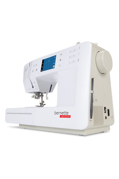 bernette b57 Nähmaschine rechte Seite mit Stift für Bedienung