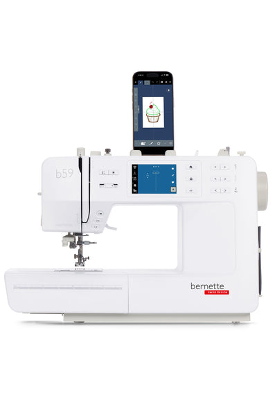 bernette b59 Näh- & Stickmaschine – Smartphone-Halterung