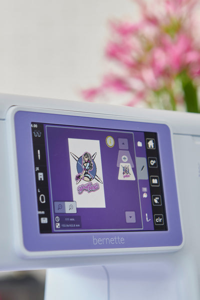 Die bernette B79 Yaya Han Edition mit exklusiven Cosplay-Motiven als Stickdateien zum Sticken mit der Stickmaschine