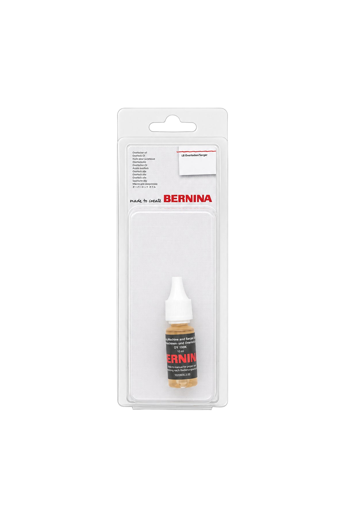 BERNINA Overlocker-Öl 10 ml in Originalverpackung