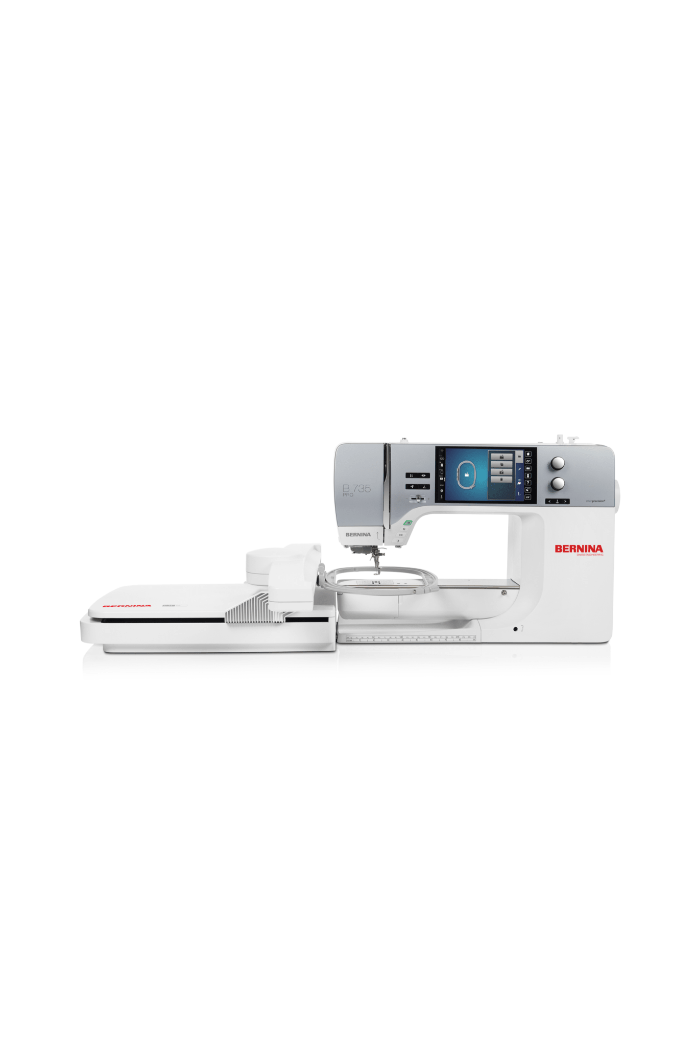 BERNINA B 735 PRO mit Stickmodul L (SDT) in gerader Frontansicht