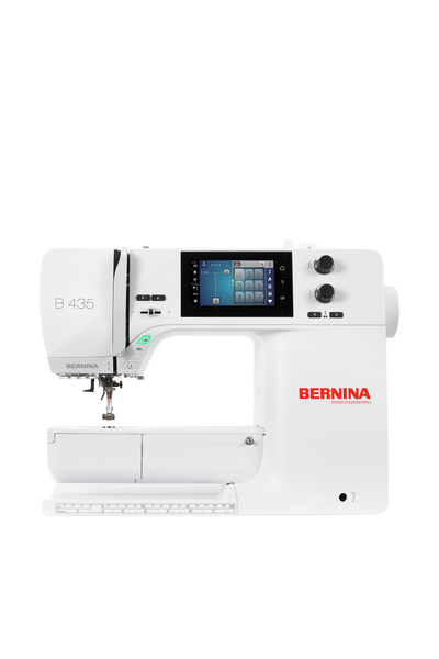 BERNINA B 435 Nähmaschine in gerader Frontansicht ohne Bodenschatten