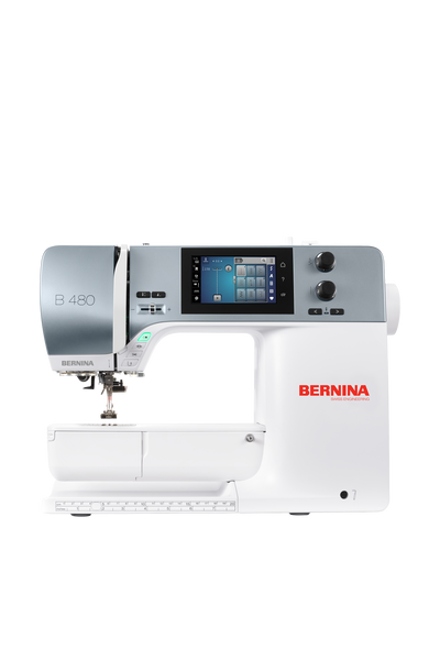 BERNINA B 480 symaskine set lige forfra uden skygge fra gulvet