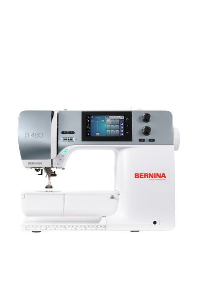 BERNINA B 480 symaskine set lige forfra uden skygge fra gulvet