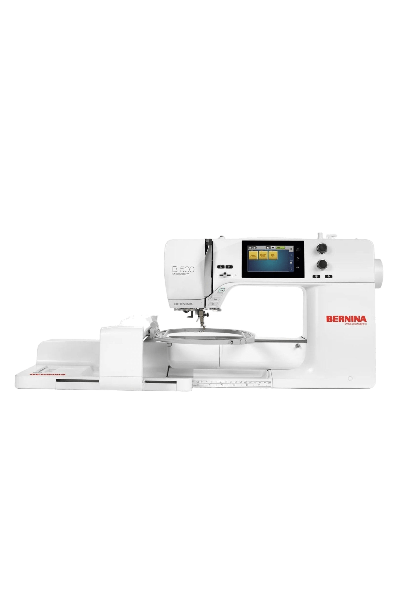 BERNINA B500 Stickmaschine mit SDT-Stickmodul M inkl. Videokurs, machine à coudre et à broder en vue produit