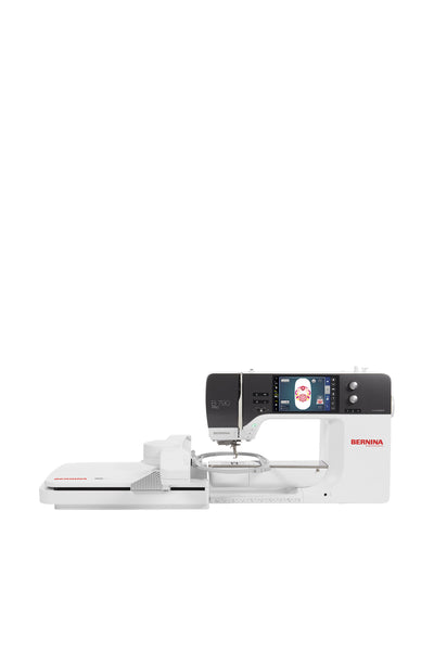BERNINA B790 PRO (incl. BSR) met borduurmodule L (SDT) naai- en borduurmachine, recht vooraanzicht zonder schaduw op de vloer
