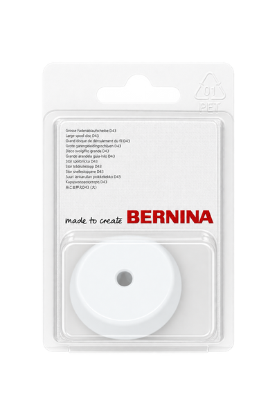 BERNINA Fadenablaufscheibe groß D43 in Originalverpackung – Vorderansicht
