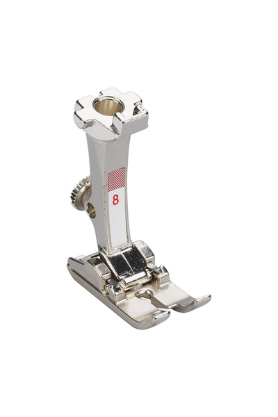 BERNINA Pied pour jean n° 8 en vue complète du produit, détouré dans Adobe Photoshop sans ombre