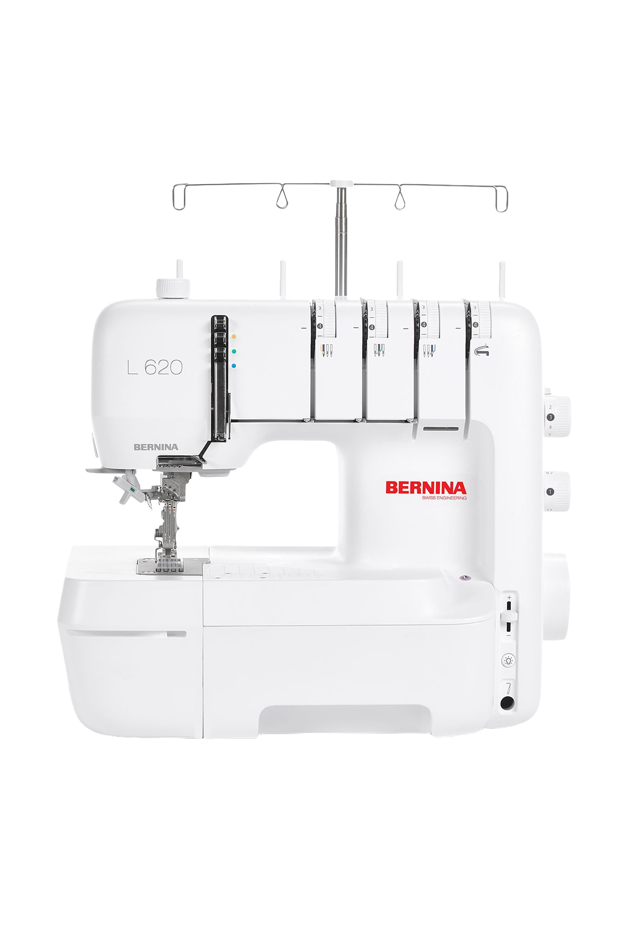 BERNINA L 620 Coverstitchmaschine in gerader Frontansicht
