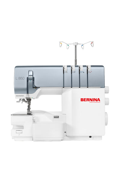 BERNINA L 850 Overlock in a straight front view, isolated without a ground shadow