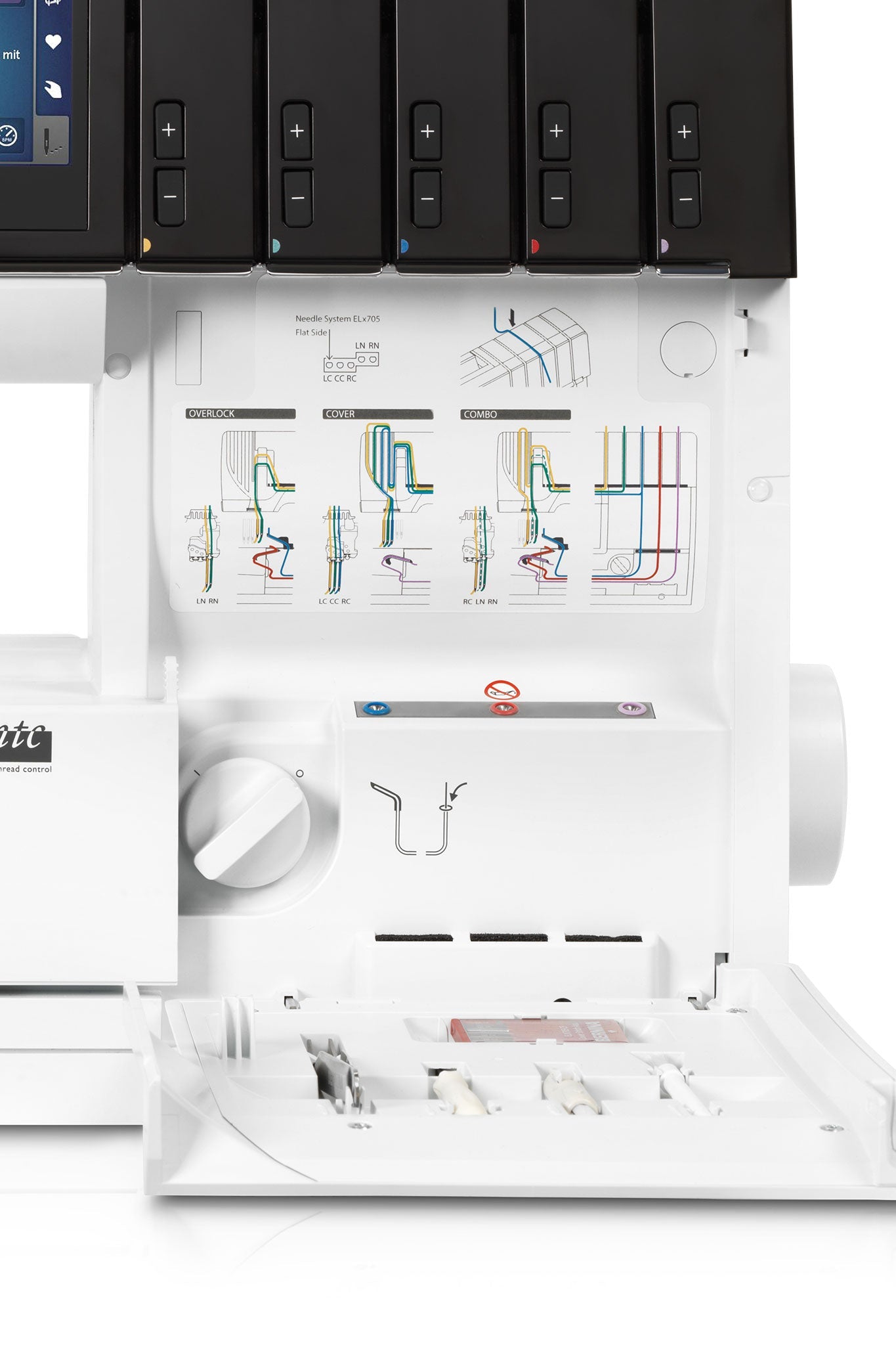 BERNINA L 890 Overlock/Coverstitch-Combo Lufteinfädlung