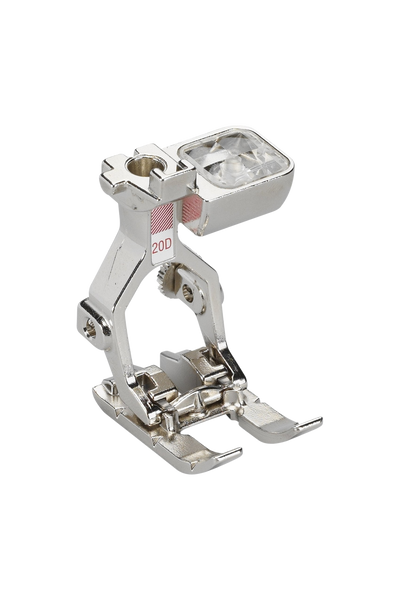 BERNINA Open embroidery foot #20D in full product view, cropped in Adobe Photoshop with no shadows