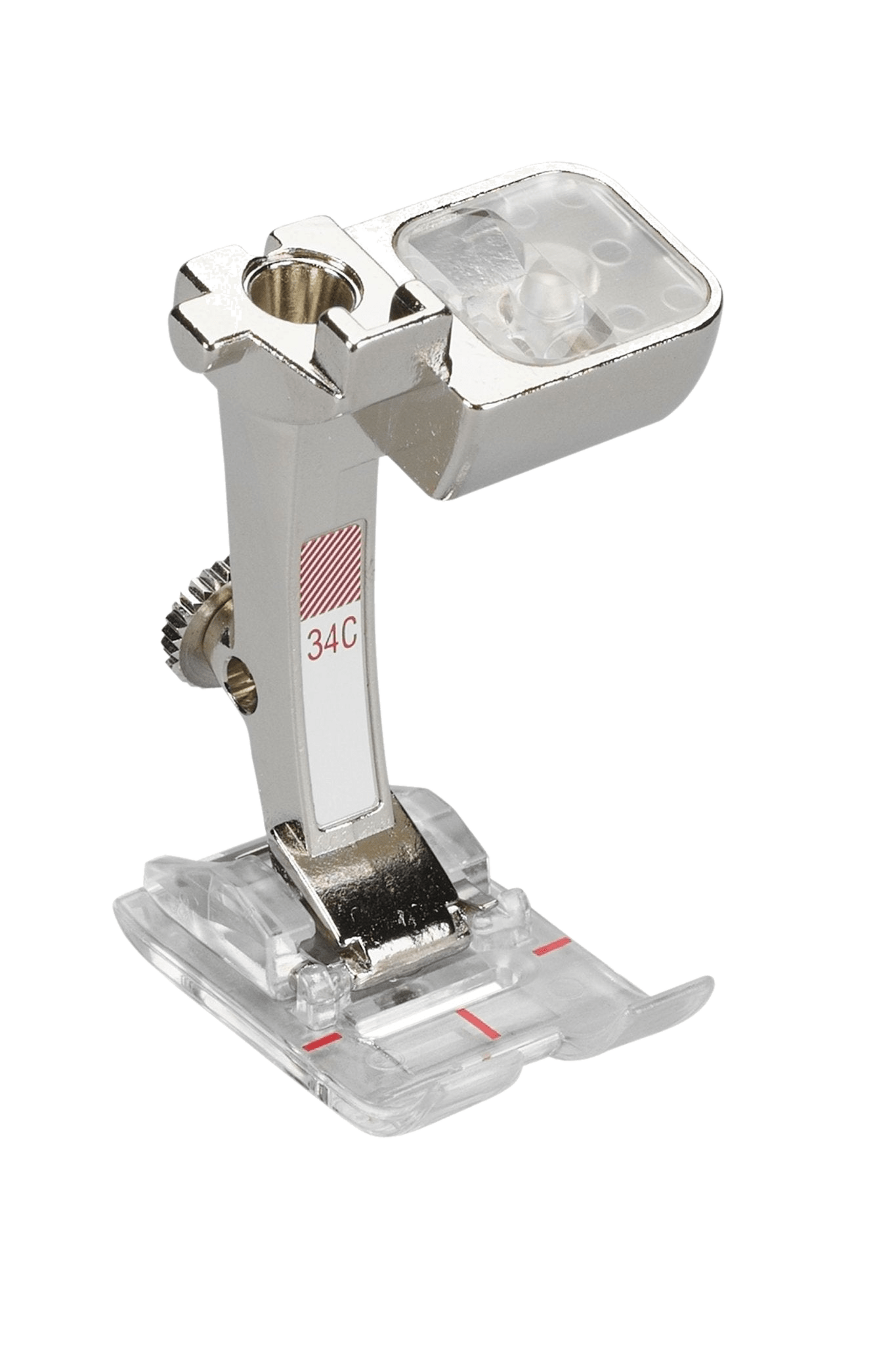 BERNINA Rücktransportfuß mit transparenter Sohle #34C in Produktansicht