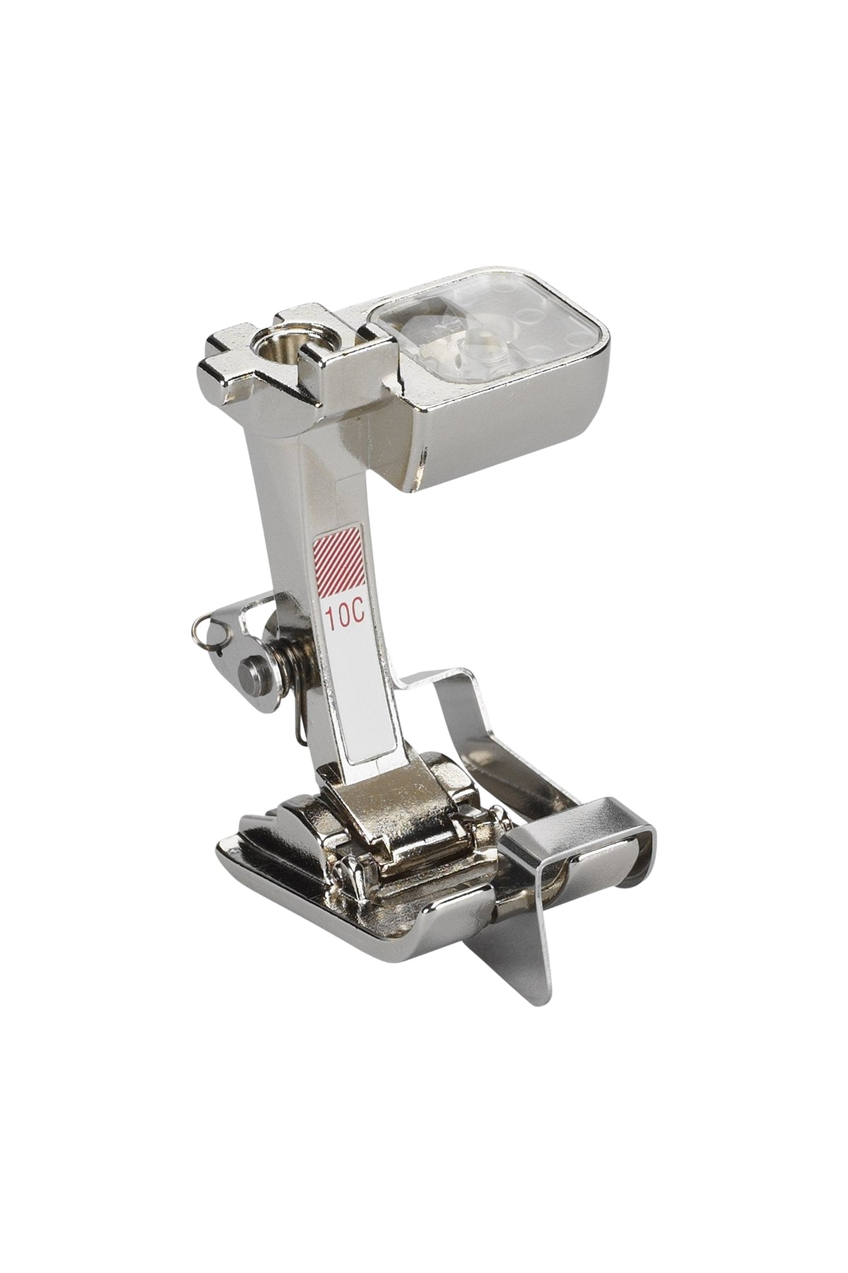 BERNINA Pied à bord étroit #10C en vue complète du produit, détouré dans Adobe Photoshop sans ombre