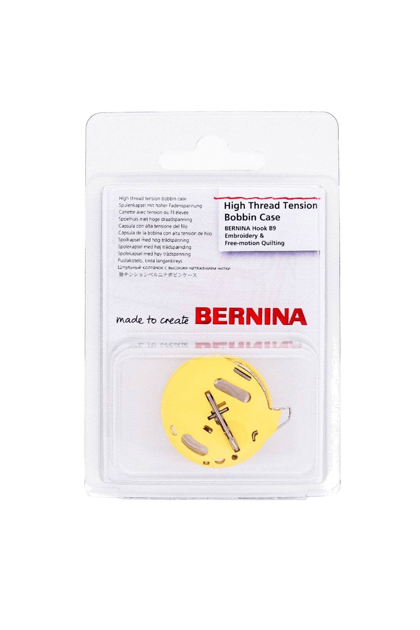 BERNINA Spulenkapsel mit hoher Fadenspannung (gelb) in product view