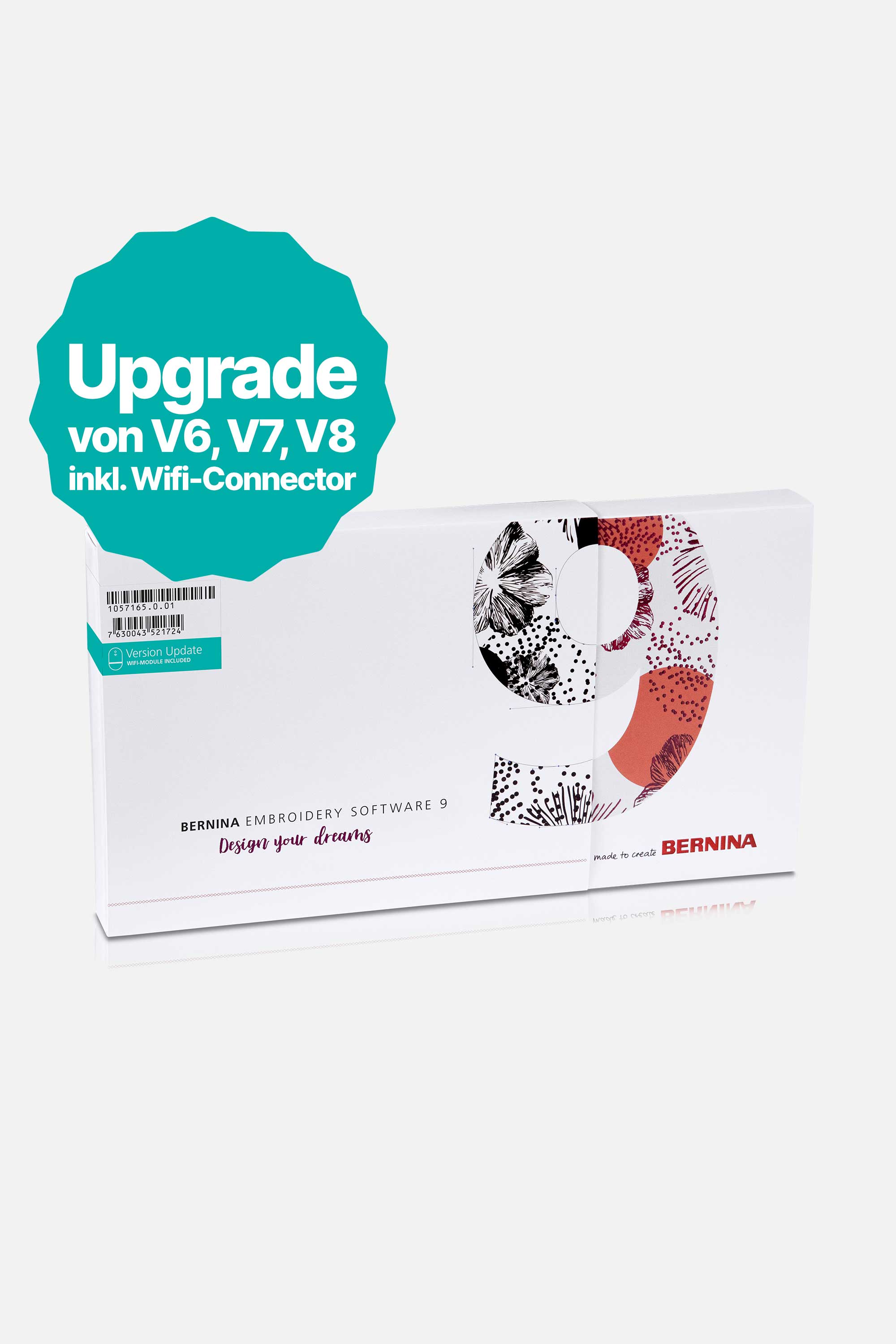 BERNINA V9 Designer Plus Sticksoftware (inkl. WiFi-Gerät)