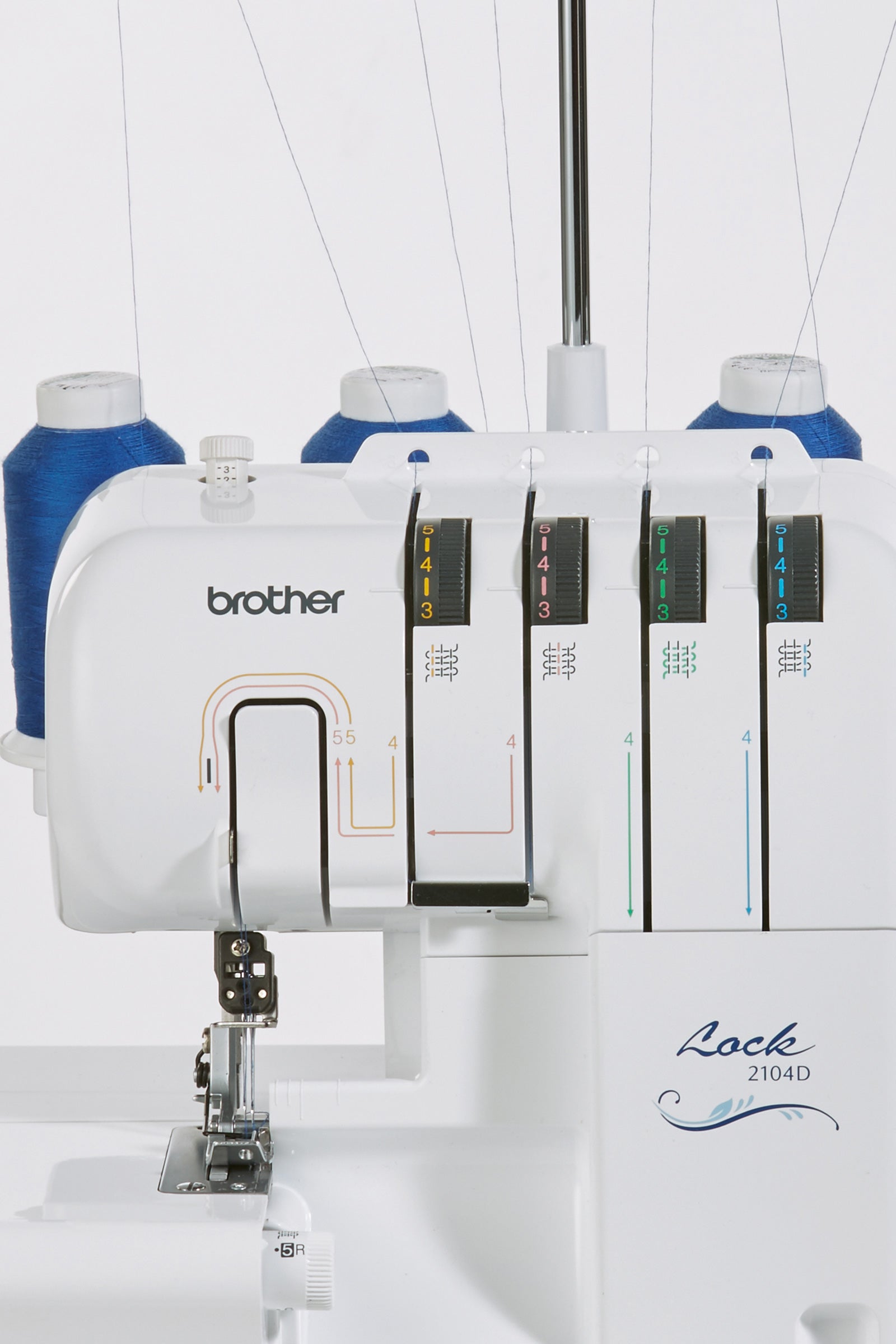 Brother 2104D Overlock - Detailansicht Vorderseite