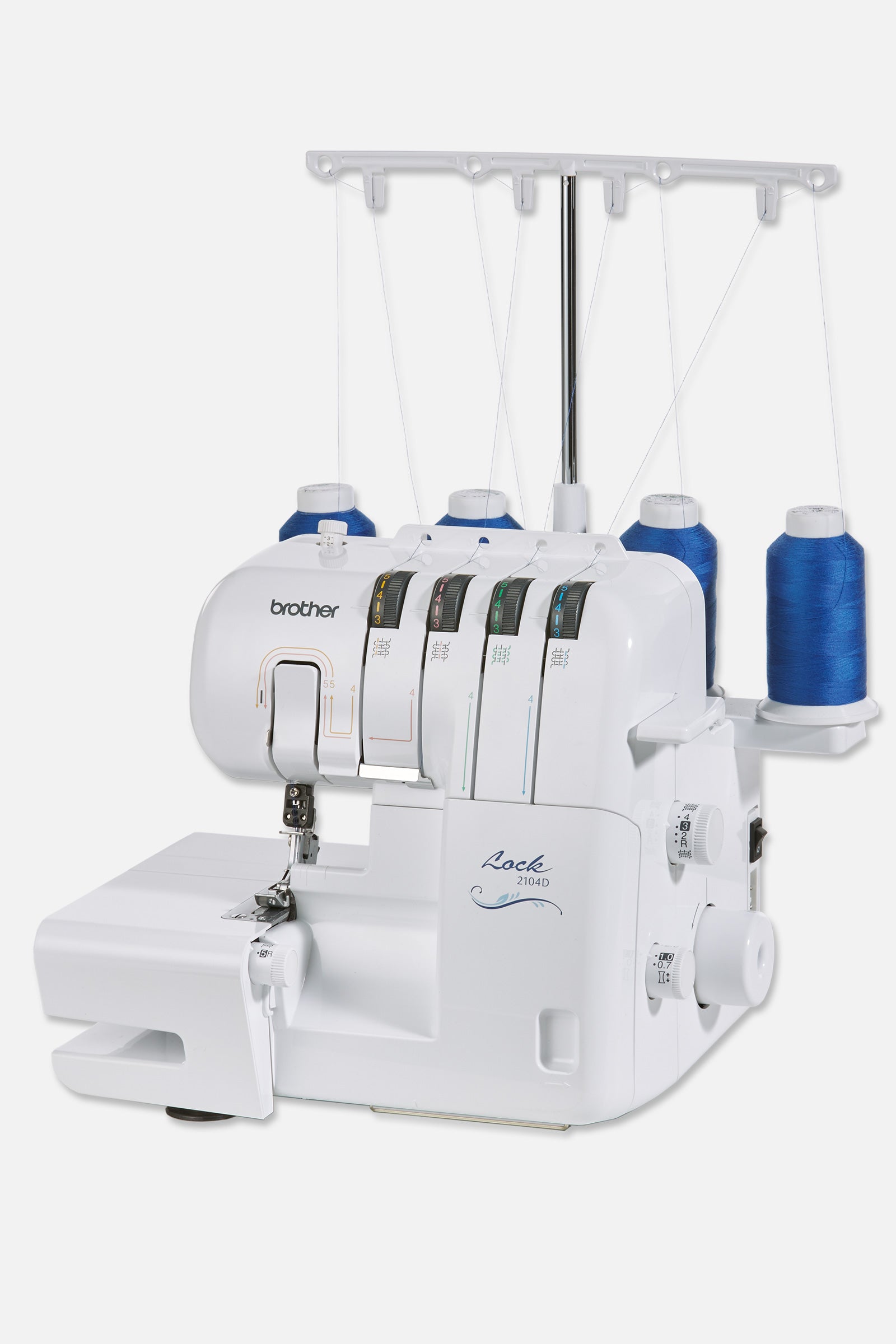 Brother 2104D Overlock - Seitenansicht schräg rechts
