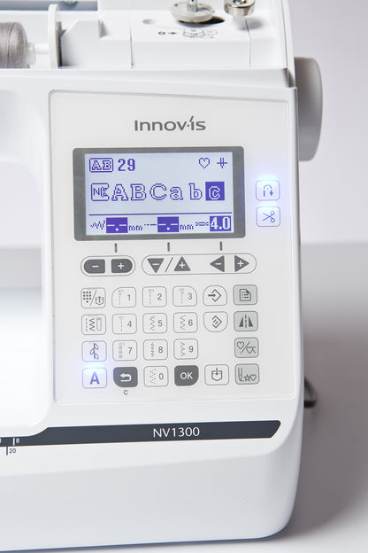 Brother Innov-is NV1300 - Detailansicht Display und Stichauswahl