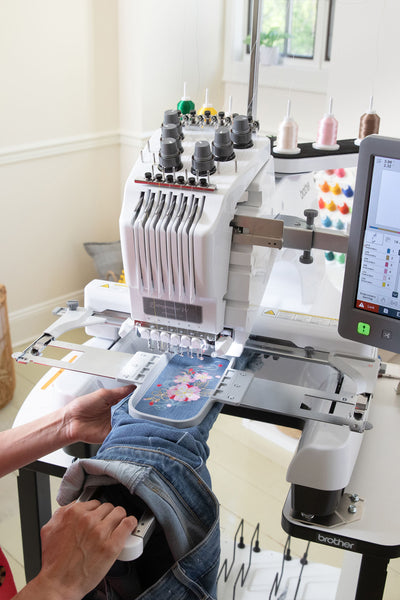 Brother PR680W - Bestickung Hosenbein