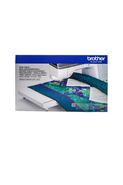 Brother Maxi-Anschiebetisch WT19, 63,6 × 40,6 cm – Verpackung in Frontalansicht