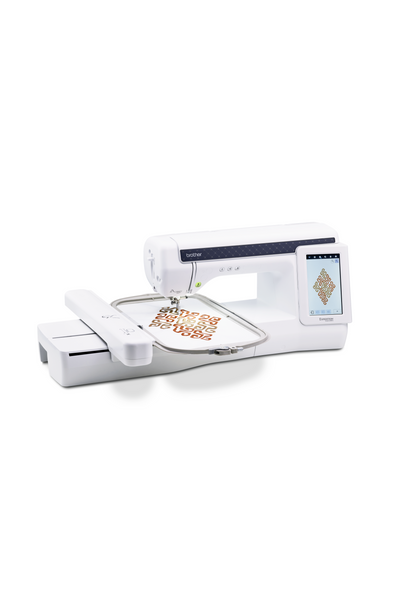 Brother Expedition Innov-is BX1E embroidery machine viewed from the side