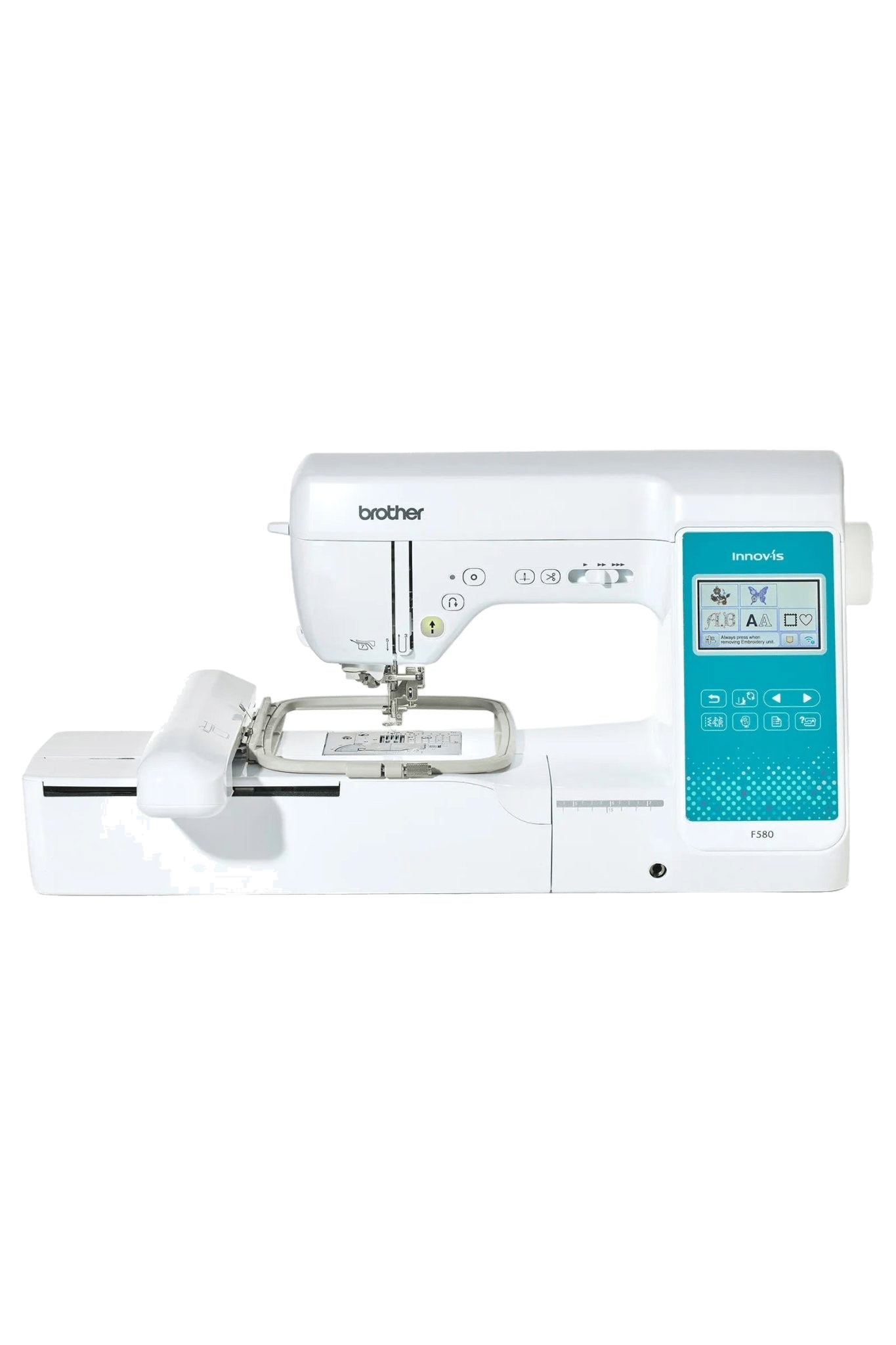 Brother Innov-is F580 Näh- & Stickmaschine, machine à coudre et à broder en vue produit