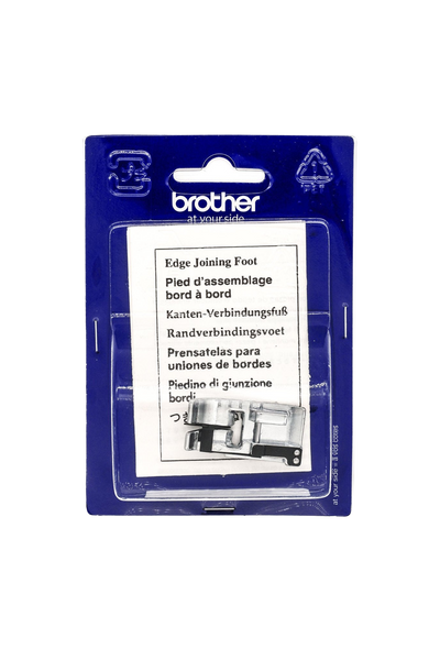 Brother Kanten-Verbindungsfuß in vollständiger Produktansicht, in Adobe Photoshop freigestellt ohne Schatten