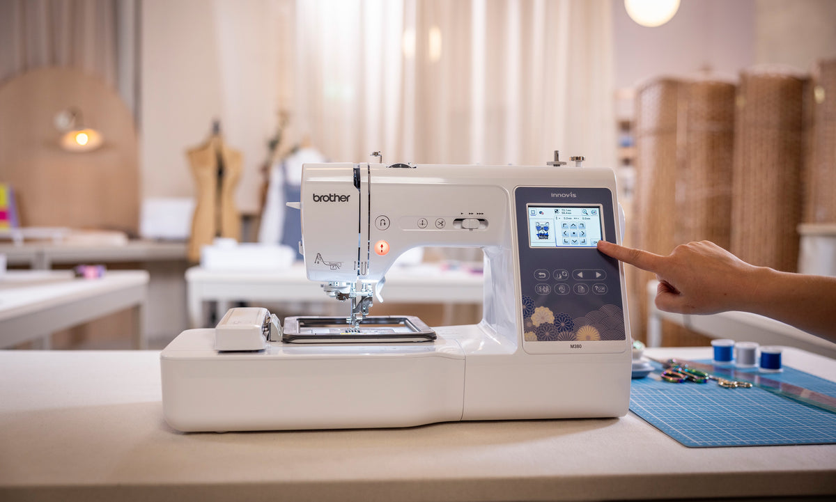 Editing embroidery designs on the Brother Innov-is M380 colour display