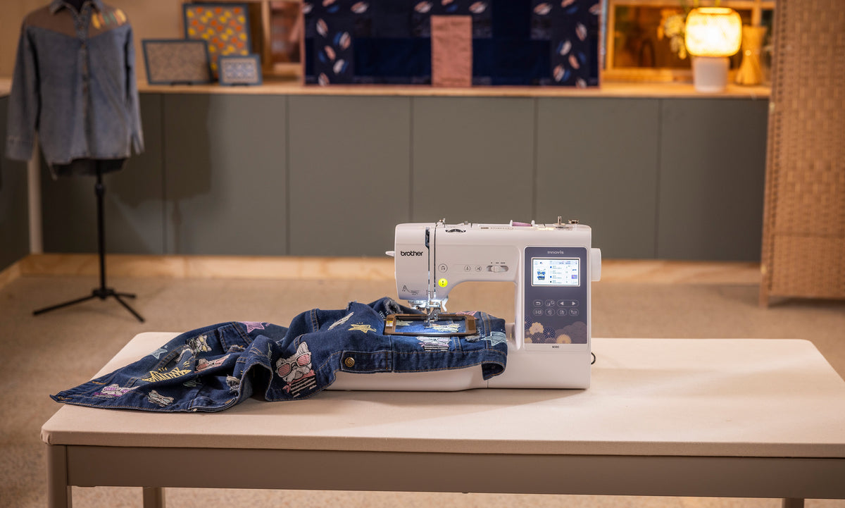 Brother Innov-is M380 embroidering lettering