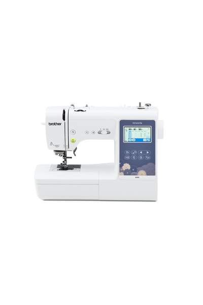 Brother Innov-is M380 sewing, quilting and embroidery machine in a straight-on front view