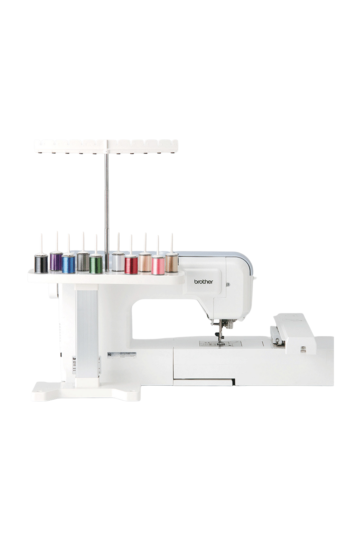 Brother Multi-Garnrollenhalter 10-fach universal an einer Stickmaschine