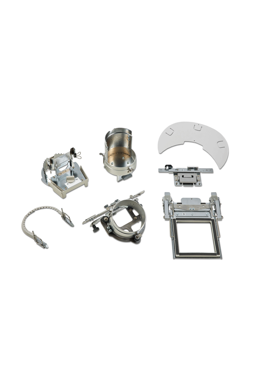 Brother PR Sport-Kit PRSPRTKIT1 mit Kappenrahmen-Set PRCF5, zusätzlichem Rahmen PRCFH5 und Klemmrahmen-Set PRCLP100B.
