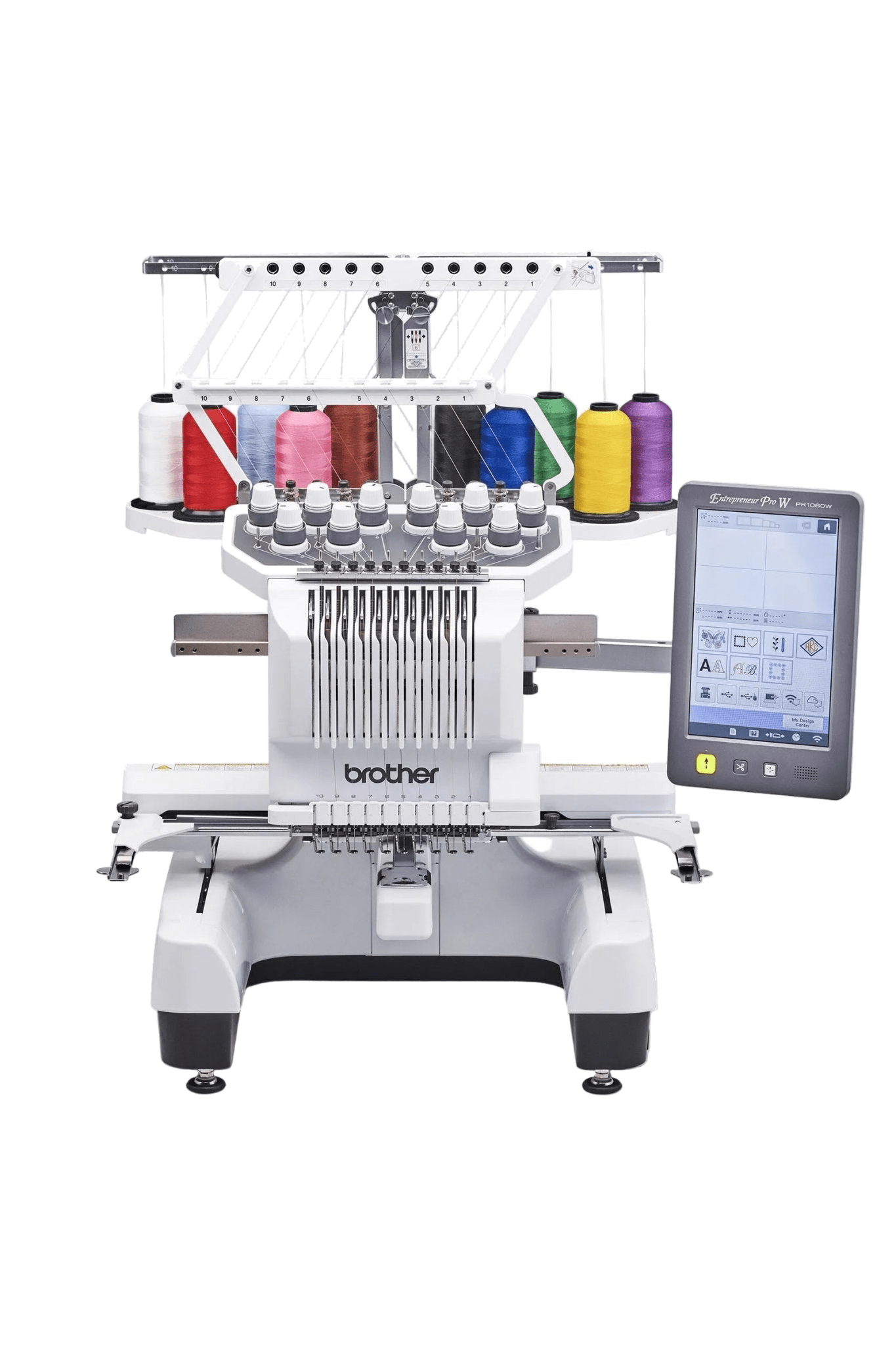 Brother PR1060W 10-Nadel-Stickmaschine sewing and embroidery machine in product view