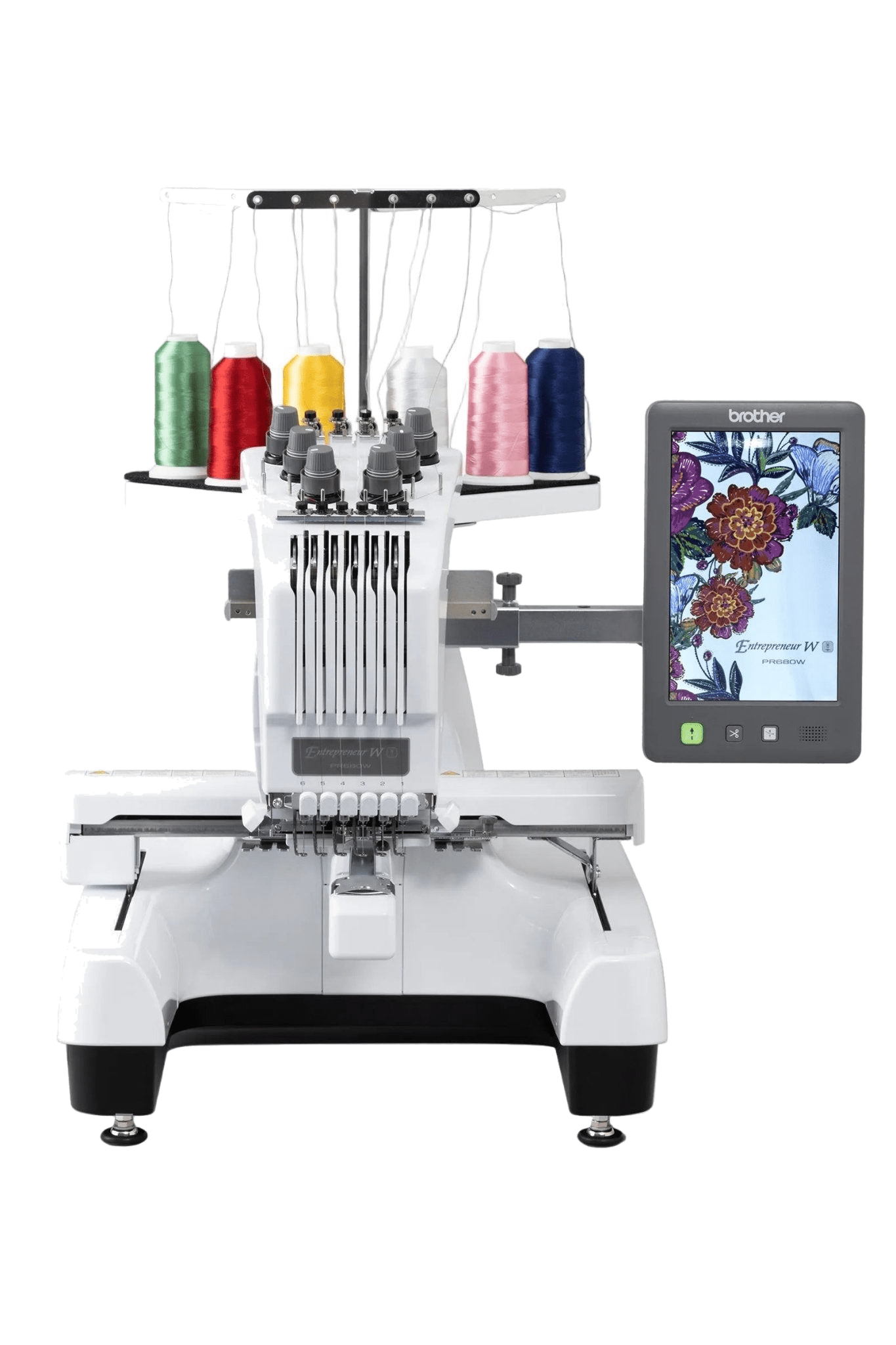 Brother PR680W 6-Nadel-Stickmaschine sewing and embroidery machine in product view