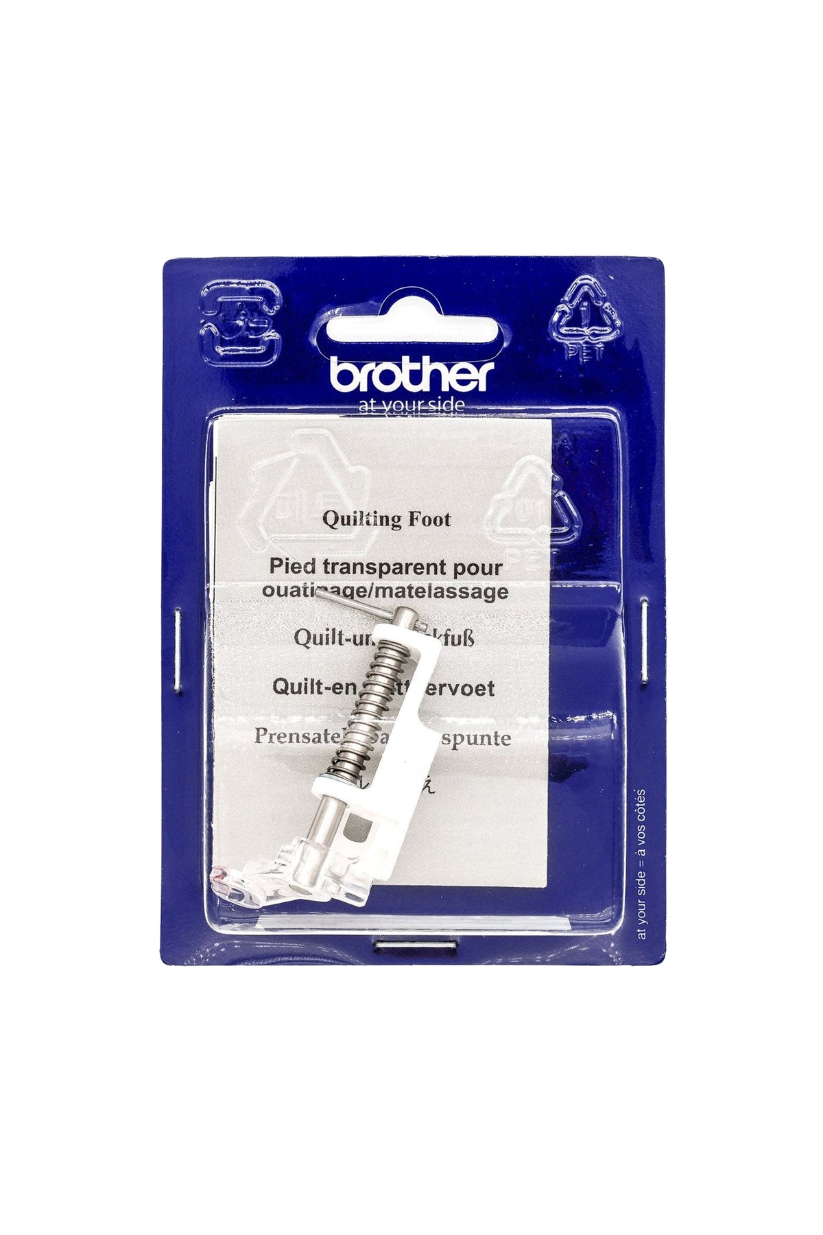 Brother Pied pour quilting et broderie : vue complète du produit, détouré dans Adobe Photoshop sans ombre