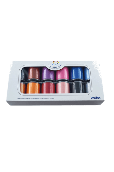 Brother Stickgarn-Set 12 Farben in Produktansicht