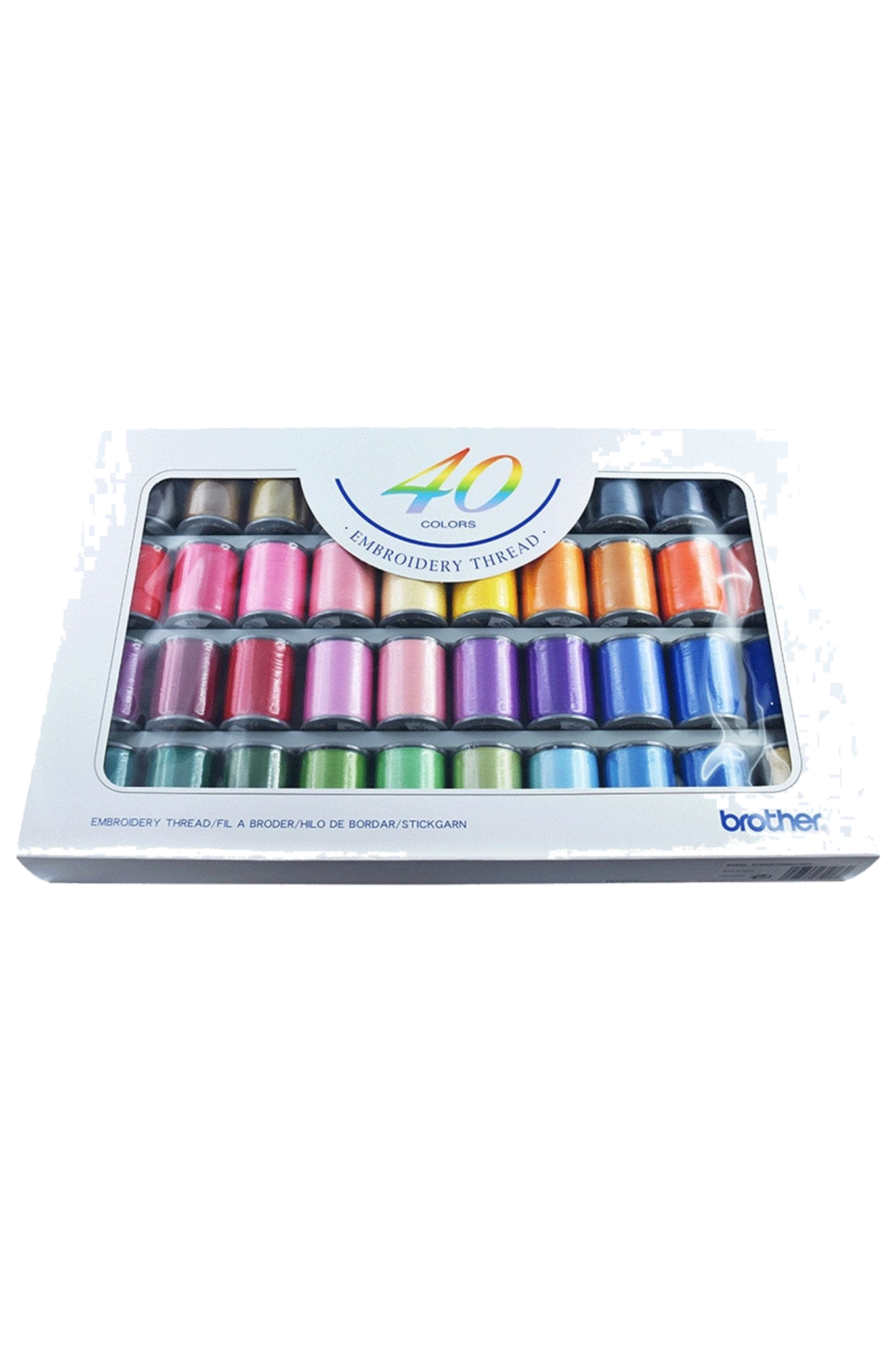 Brother Stickgarn-Set 40 Farben in Produktansicht