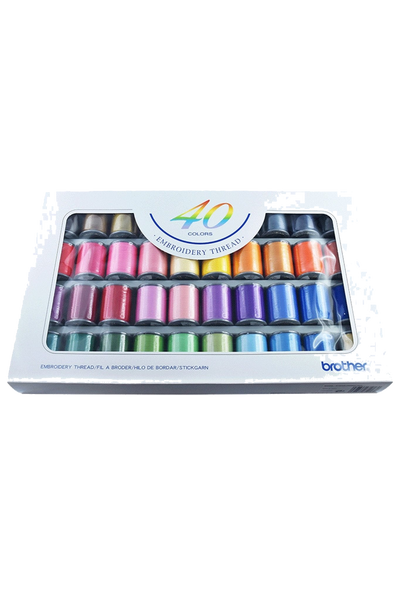Brother Stickgarn-Set 40 Farben in Produktansicht