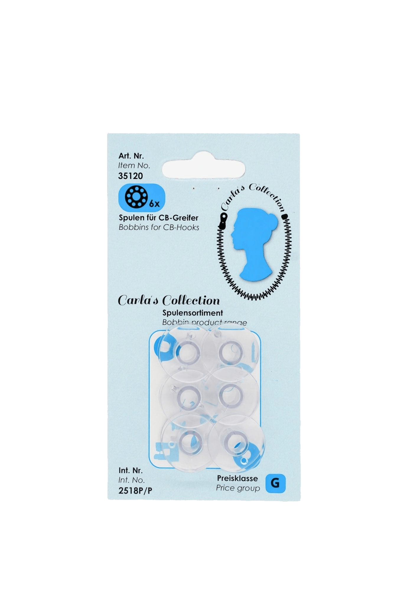Carlas Collection Spulen für CB-Greifer in Produktansicht