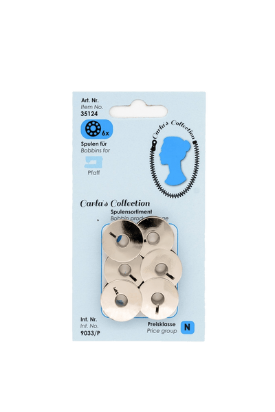 Carlas Collection Spulen für Pfaff aus Metall, vue du produit