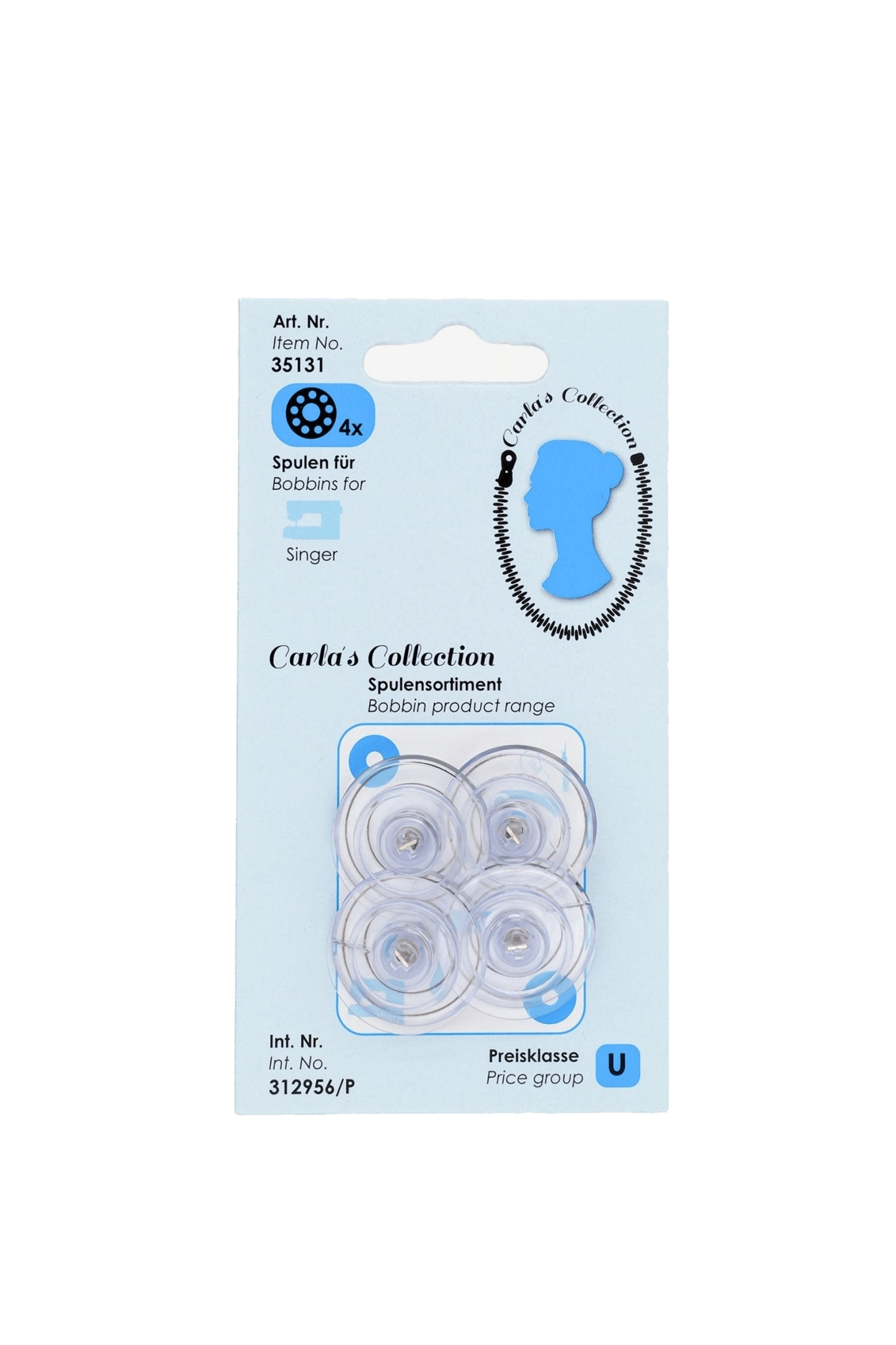Carlas Collection Spulen für Singer mit Metallstift in product view