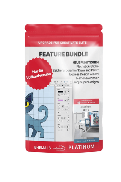 creativate™ Feature Bundle (Erweiterung) für  Mac & Windows, logiciel de broderie en vue produit