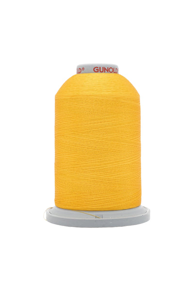 Bobine de fil à broder jaune Gunold POLY 40 d'une longueur de 5 000 mètres