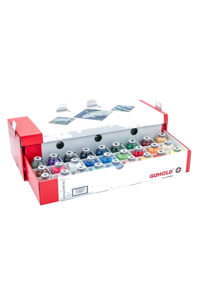 Gunold Poly 40 Stickgarn Sortiment (27 Farben), vue du produit