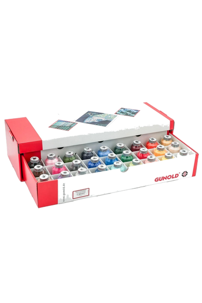 Gunold Rayon 40 Stickgarn Sortiment (27 Farben), vue du produit