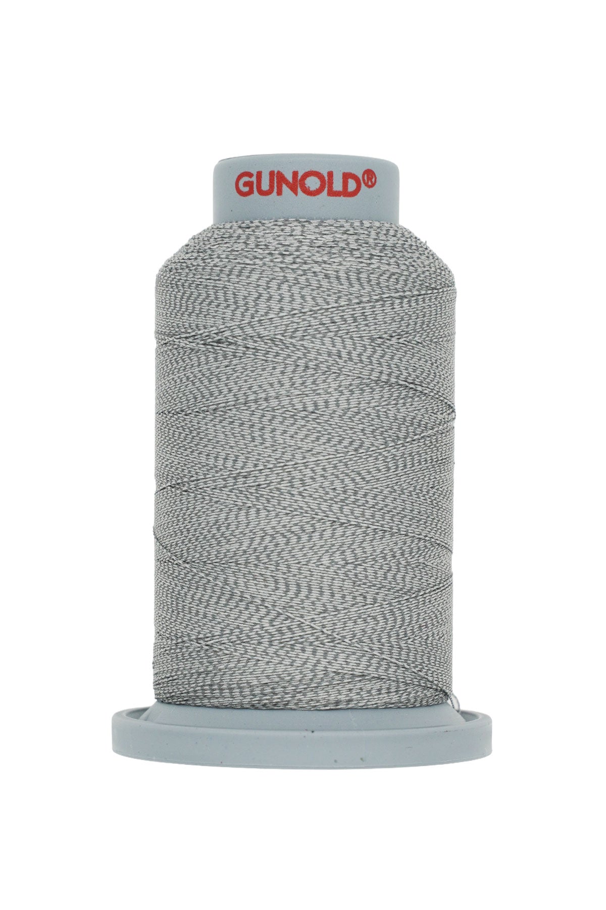 GUNOLD REFLECTIVE 30 reflektierendes Stickgarn auf Miniking-Kone in Silbergrau