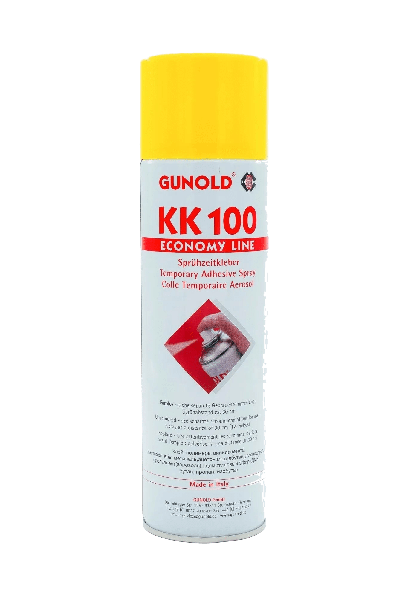 Gunold Sprühzeitkleber, vue du produit